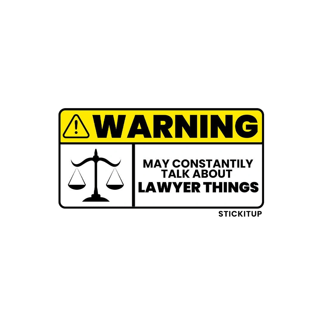 Lawyer Things Sticker